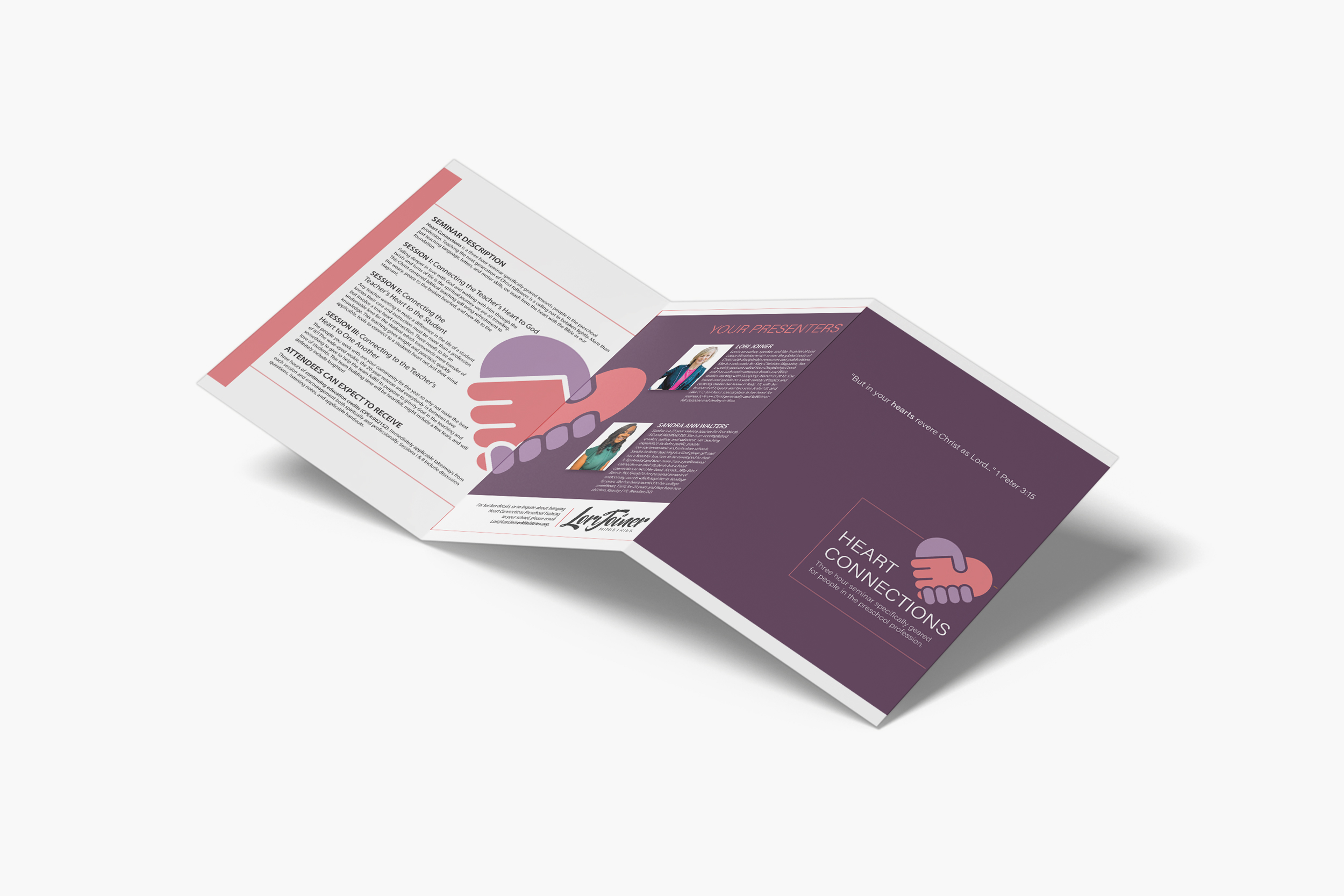 Lori Joiner Ministry event pamphlet